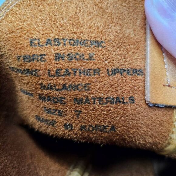 Texas Steer Leather Steel Toe Work Boot. Buckskin Size 7 - Picture 13 of 13